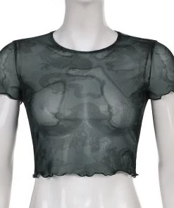 Own Saviour New In Mesh Dragon Crop