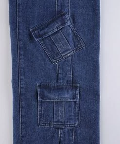 Own Saviour New In Deep Dark Cargo Jeans