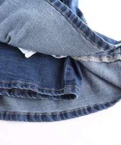 Own Saviour New In Denim Ruffle Mini Skirt