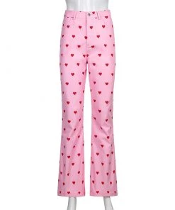 Own Saviour Heart Flare Pants