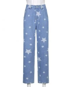 Own Saviour New In Star Print Jeans
