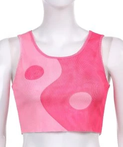 Own Saviour Pink Yin Yang Vest Crop New In