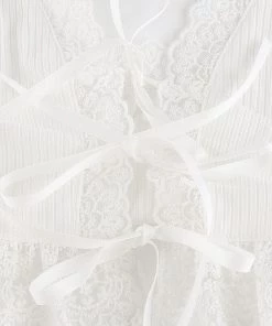 Own Saviour Tees + Tops White Frill Bow Crop