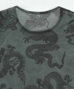 Own Saviour New In Mesh Dragon Crop