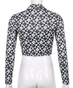 Own Saviour Black Polka Flower Shirt