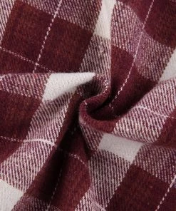 Own Saviour Red Plaid Faux Fur Mini Skirt Skirts