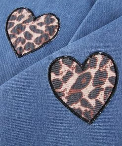 Own Saviour Leopard Heart Jeans New In