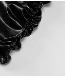 Own Saviour Black Faux Leather Mini Dress New In