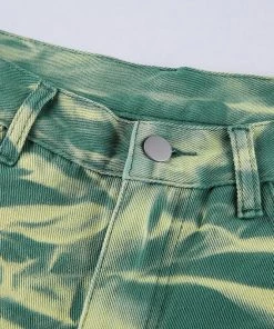 Own Saviour Green Tie Dye Pants New In