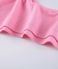 Own Saviour Pink One Shoulder Crop New In