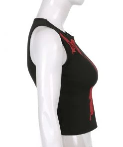 Own Saviour Black Butterfly Tank Crop New In