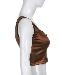 Own Saviour Lace Satin Crop