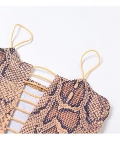 Own Saviour Snake Cut Out Mini Dress