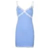 Own Saviour Lace Trim Blue Dress