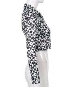 Own Saviour Black Polka Flower Shirt