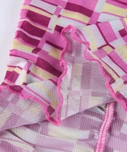 Own Saviour Purple Grid Cami Crop New In