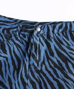 Own Saviour Blue Zebra Jeans Pants