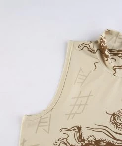 Own Saviour Dragon Turtleneck Tank New In