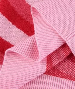 Own Saviour Red/Green/Brown Knit Heart Tank New In