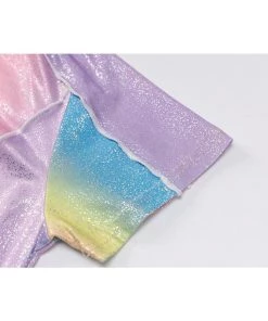 Own Saviour Rainbow Shimmer Playsuit Bodysuits