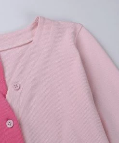 Own Saviour Pink Splice Crop Cardi