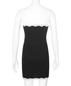 Own Saviour Lace Trim Blue Dress