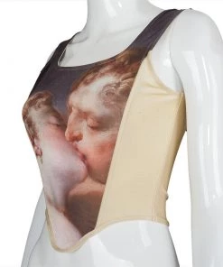 Own Saviour Tees + Tops Dark Renaissance Print Art Crop