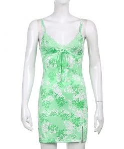 Own Saviour Green Blossom Mini Dress New In