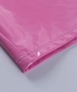 Own Saviour Pink Faux Leather Halter Mini Dress