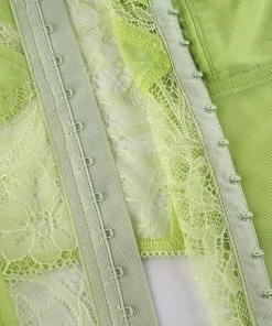 Own Saviour Neon Lace Corset Crop