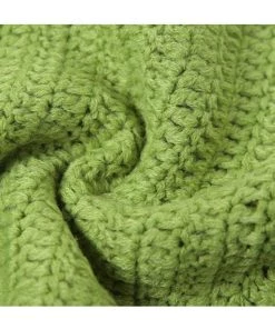 Own Saviour Green Heart Crochet Halter Crop Tees + Tops