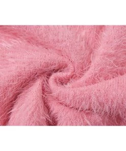 Own Saviour Fuzzy Cherry Knit Crop New In