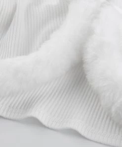 Own Saviour New In White Faux Fur Cardi