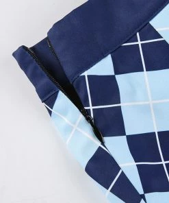 Own Saviour Pleat Diamond Argyle Mini Skirt