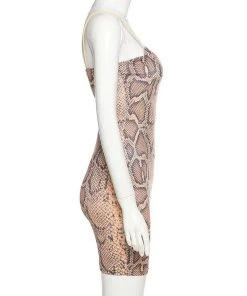 Own Saviour Snake Cut Out Mini Dress