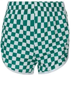 Own Saviour New In Green Checkerboard Shorts