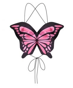 Own Saviour New In Butterfly Backless Crop