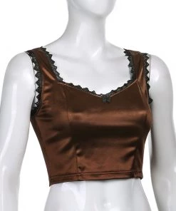 Own Saviour Lace Satin Crop