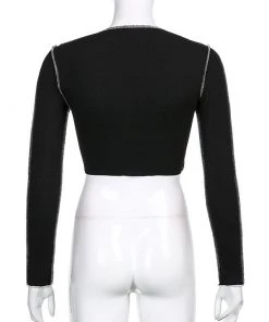 Own Saviour Contrast Tie Up Crop New In