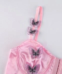 Own Saviour New In Satin Butterfly Corset Crop