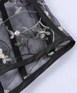 Own Saviour Floral Mesh Corset Crop New In
