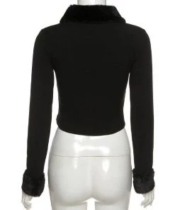 Own Saviour Tees + Tops Faux Fur Trim Cardi