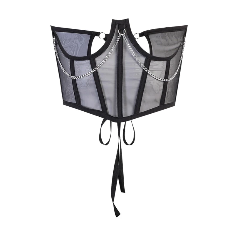 Own Saviour Chain Black Corset