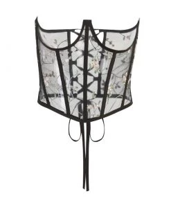 Own Saviour Floral Mesh Corset Crop New In