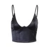 Own Saviour Black Satin Cami Crop New In