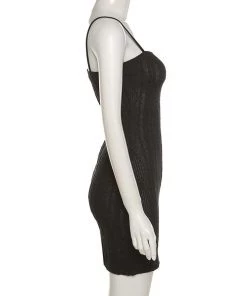 Own Saviour Black Knit Mini Dress New In