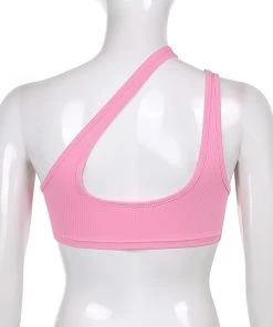Own Saviour Pink One Shoulder Crop New In