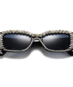 Own Saviour Rhinestone Rectangle Shades