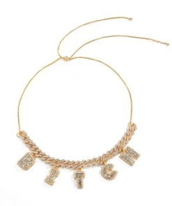 Own Saviour New In BITCH Rhinestone Necklace