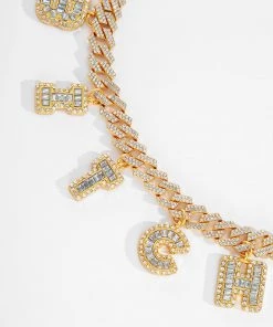 Own Saviour New In BITCH Rhinestone Necklace